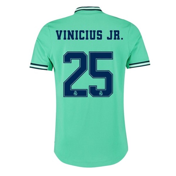 Trikot Real Madrid NO.25 Vinicius JR. Ausweich 2019-20 Grün Fussballtrikots Günstig